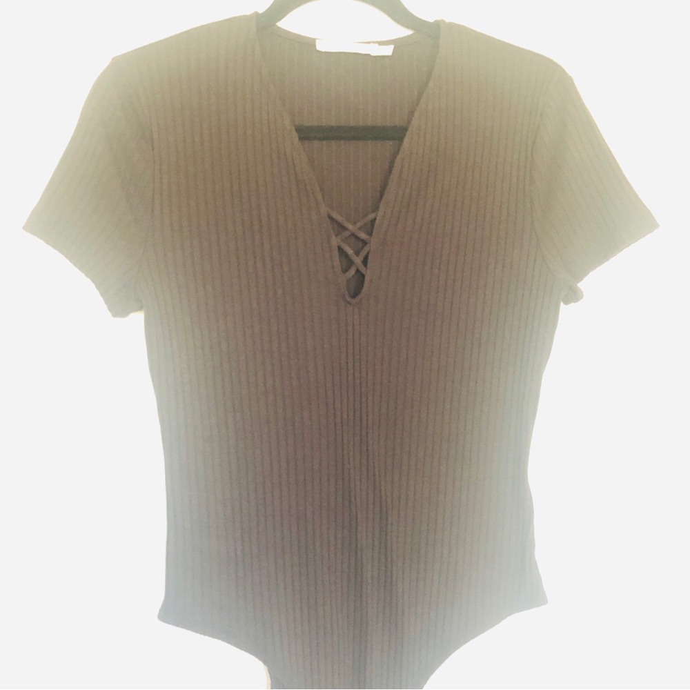 Lush Black Knot Bodysuit L - image 2